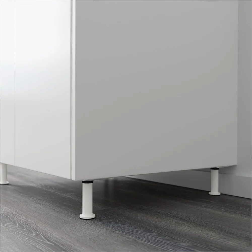 IKEA CAPITA Steel Legs, White, 4-Pieces